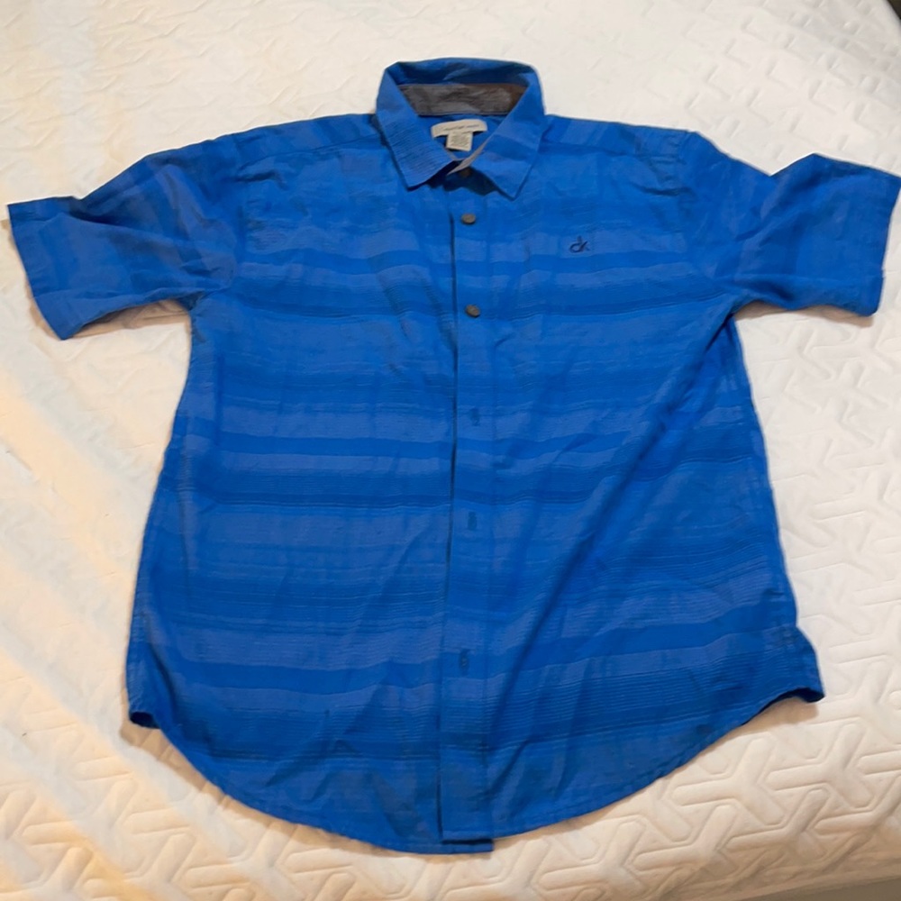 Boys L (14/16) CK short sleeve dress shirt